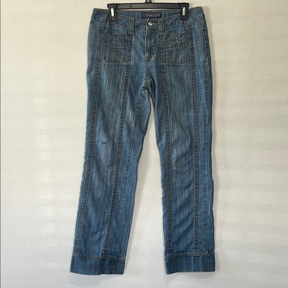 Vintage y2K 1990’s Baccini Blue Straight Leg Jeans Classic‎ Denim